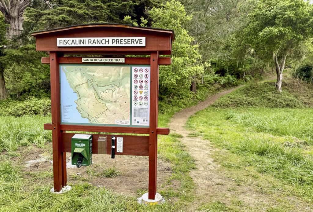 Sign at Santa Rosa Creek Entrace of Fiscalini Ranch